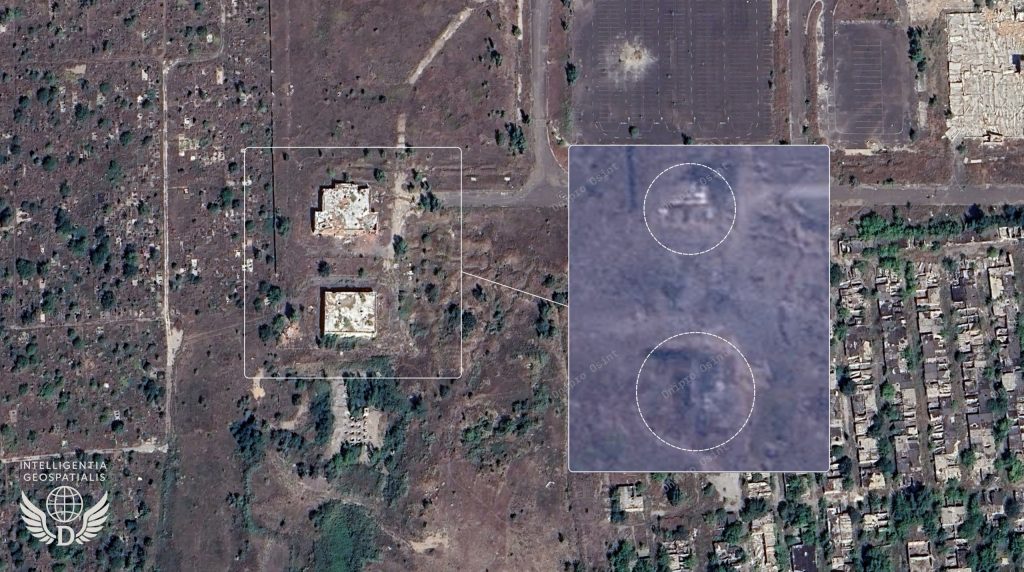 Znyshheni-sklady-SHahediv-na-terytoriyi-Donetskogo-aeroportu.-Foto-Dnipro-Osint