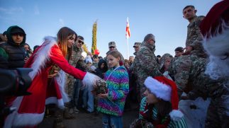 პირველ ქვეით ბრიგადაში სამხედროების შვილებისთვის საახალწლო ღონისძიება გაიმართა