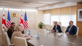 თავდაცვის მინისტრმა საქართველოში აშშ-ის ელჩის მოვალეობის შემსრულებელთან გაცნობითი შეხვედრა გამართა