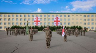საწყისი საბრძოლო მომზადების ცენტრში რეკრუტებმა სამხედრო ფიცი დადეს